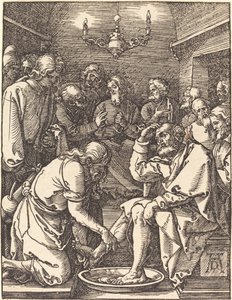 Le Christ lavant les pieds des disciples - Albrecht Dürer