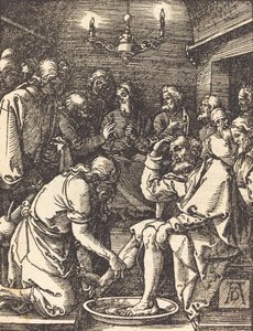 Le Christ lavant les pieds des disciples, 1509-1510 - Albrecht Dürer
