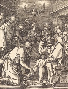 Le Christ lavant les pieds des disciples - Albrecht Dürer