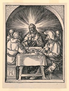 Le Christ à Emmaüs, de la série La Petite Passion - Albrecht Dürer