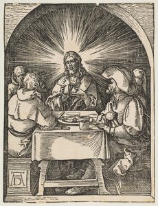 Le Christ à Emmaüs, de La Petite Passion, vers 1510 - Albrecht Dürer