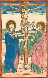 Christ en croix entre la Vierge et Saint Jean, 1493 - Albrecht Dürer