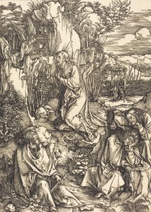 Christ sur le mont des Oliviers - Albrecht Dürer