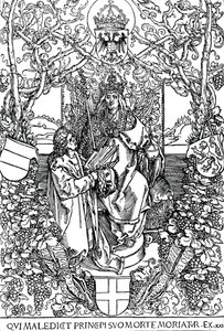Conrad Celtes présentant son livre Quatuor Libri Amorum à Maximilien Ier, 1502 1906 - Albrecht Dürer