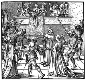 Danse à la lumière des torches, Augsbourg, 1516, 1936 - Albrecht Dürer