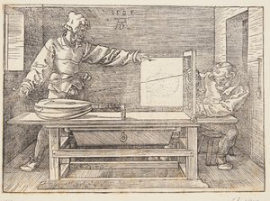 Dessinateur dessinant un luth - Albrecht Dürer