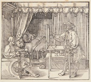 Dessinateur dessinant un portrait - Albrecht Dürer