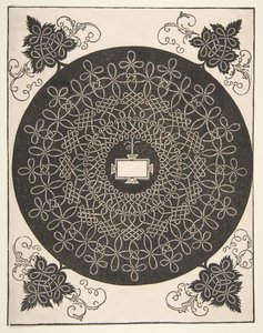 Motif de broderie avec un panneau oblong au centre, avant 1521 - Albrecht Dürer
