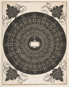 Motif de broderie avec un panneau oblong au centre, avant 1521 - Albrecht Dürer
