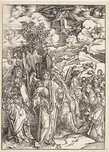Quatre anges retenant les vents - Albrecht Dürer