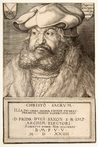 Frédéric le Sage, Électeur de Saxe, pub. 1524 - Albrecht Dürer