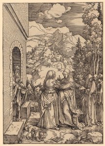 La Visitation, planche 9 de la série « La Vie de Marie » - Albrecht Dürer