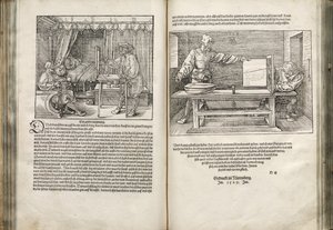 Illustration des Quatre Livres sur la Proportion Humaine, 1528 - Albrecht Dürer