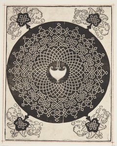 Motif de cordon entrelacé avec centre en forme de cœur - Albrecht Dürer