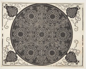 Motif de cordon entrelacé avec sept couronnes - Albrecht Dürer