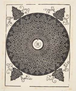 Motif de cordon entrelacé avec médaillon blanc - Albrecht Dürer