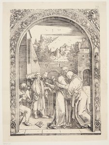 Joachim et Sainte Anne se rencontrent à la Porte Dorée - Albrecht Dürer