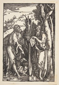 Jean-Baptiste et Saint Onuphre dans le désert - Albrecht Dürer
