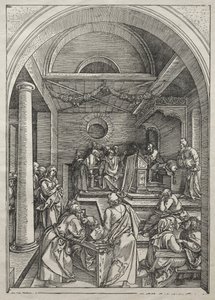 Vie de la Vierge : Le Christ parmi les docteurs - Albrecht Dürer