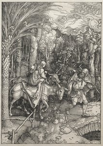 La Vie de la Vierge : La Fuite en Égypte - Albrecht Dürer