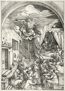 Vie de la Vierge : Nativité de la Vierge, 1504-1505 - Albrecht Dürer