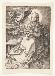 Madonna couronnée par un ange - Albrecht Dürer