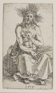 Homme de douleurs, assis