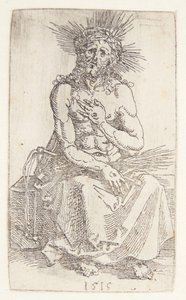 Homme de douleurs, assis