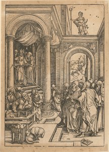 La présentation de Marie au temple, feuille n° 6 de la série « La vie de Marie »