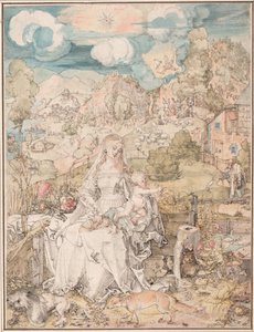 Marie parmi une multitude d