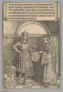 Maximilien et Marie de Bourgogne, planche 2 des Scènes Historiques de la Vie de l