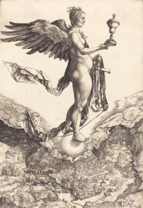 Némésis La Grande Fortune, c. 1501-1502 - Albrecht Dürer