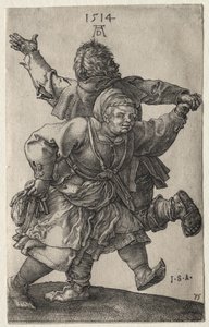 Un couple de paysans qui danse - Albrecht Dürer
