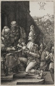 Pilate se lavant les mains, de La Passion gravée - Albrecht Dürer