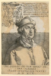 Portrait du cardinal Albrecht de Brandebourg - Albrecht Dürer