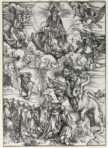 Révélation de Saint Jean : Bête avec des cornes de bélier - Albrecht Dürer