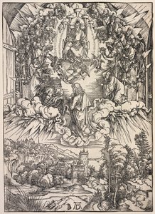 Révélation de Saint Jean : Saint Jean devant le trône - Albrecht Dürer