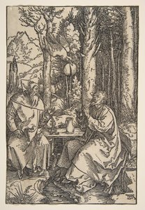 Saint Antoine et Saint Paul dans le désert - Albrecht Dürer
