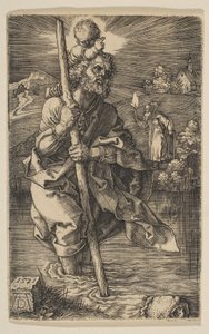 Saint Christophe, face à droite - Albrecht Dürer