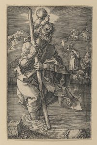 Saint Christophe tourné vers la droite - Albrecht Dürer