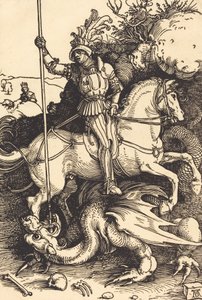 Saint Georges tuant le dragon, 1501-1504 - Albrecht Dürer