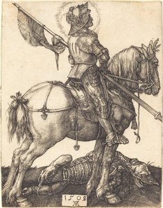 Saint Georges à cheval - Albrecht Dürer