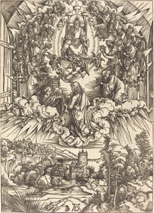 Saint Jean devant Dieu et les Anciens - Albrecht Dürer