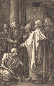 Saint Pierre et Saint Jean guérissant un infirme à la porte du temple