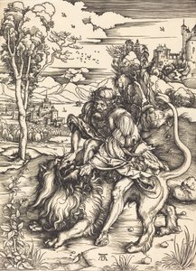 Samson combattant avec le lion