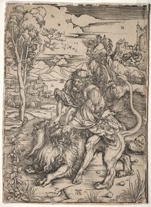 Samson tuant le lion, vers 1496-1497 - Albrecht Dürer