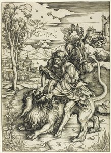 Samson déchirant le lion