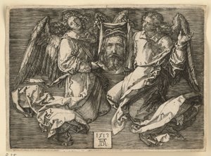 Voile de Véronique, tenu par deux anges - Albrecht Dürer
