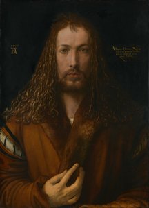 Autoportrait en jupe de fourrure, 1500 - Albrecht Dürer