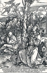 Saint François recevant les stigmates, 1504 1906 - Albrecht Dürer